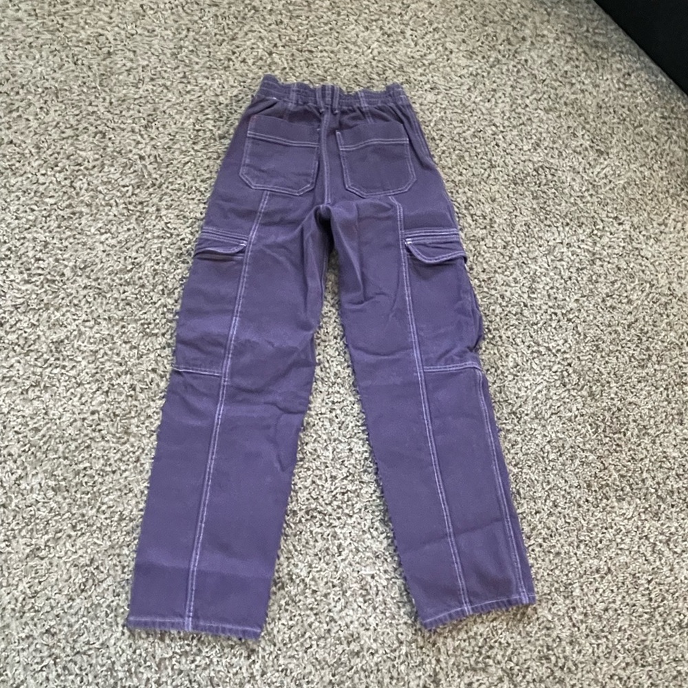 purple cargo pants - Picture 3 of 3